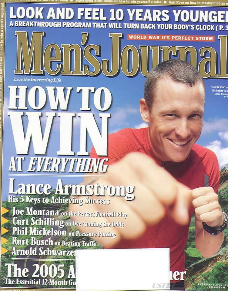 Men's Journal February 2005 magazine back issue Men's Journal magizine back copy Men's Journal February 2005 Mens Lifestyle Outdoor Living Magazine Back Issue Published by American Media Publishing Group. How To Win At Everything.