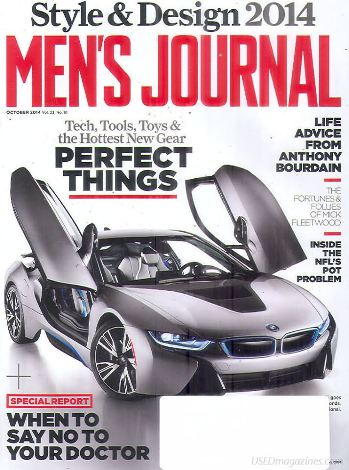 Men's Journal October 2014 magazine back issue Men's Journal magizine back copy Men's Journal October 2014 Mens Lifestyle Outdoor Living Magazine Back Issue Published by American Media Publishing Group. Life Advice From Anthony Bourdain.