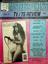 Mistress Vixen's TV/TS Review # 20 magazine back issue