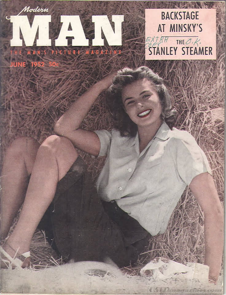 Modern Man June 1952 magazine back issue Modern Man magizine back copy Modern Man June 1952 Adult Mens Softcore Porn Magazine Back Issue Published by Publishers Development Corp. Backstage At Minsky's.