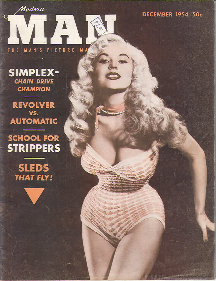 Modern Man December 1954 magazine back issue Modern Man magizine back copy Modern Man December 1954 Adult Mens Softcore Porn Magazine Back Issue Published by Publishers Development Corp. Simplex- Chain Drive Champion.