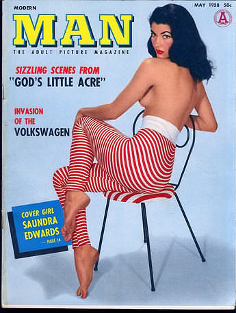 Modern Man May 1958 magazine back issue Modern Man magizine back copy Modern Man May 1958 Adult Mens Softcore Porn Magazine Back Issue Published by Publishers Development Corp. Sizzling Scenes From God's Little Acre.