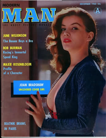 Modern Man December 1960 magazine back issue Modern Man magizine back copy Modern Man December 1960 Adult Mens Softcore Porn Magazine Back Issue Published by Publishers Development Corp. June Wilkinson The Bosom Buys A Bra.
