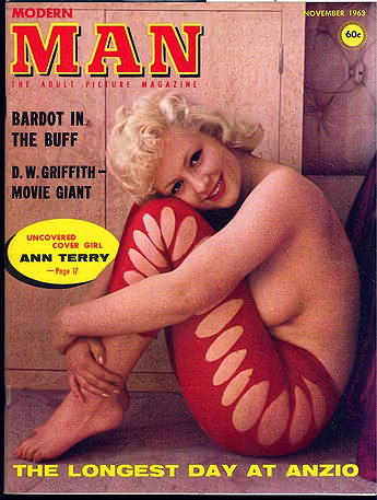 Modern Man November 1963 magazine back issue Modern Man magizine back copy Modern Man November 1963 Adult Mens Softcore Porn Magazine Back Issue Published by Publishers Development Corp. Bardot In The Buff.