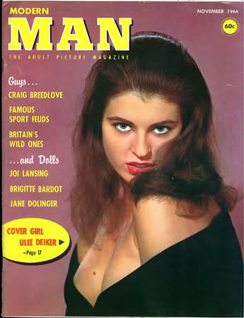 Modern Man November 1964 magazine back issue Modern Man magizine back copy Modern Man November 1964 Adult Mens Softcore Porn Magazine Back Issue Published by Publishers Development Corp. Covergirl Ulee Deiker Uncovered.