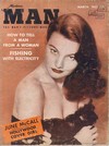Modern Man March 1953 magazine back issue cover image