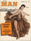 Modern Man March 1954 magazine back issue cover image