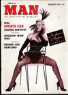 Modern Man August 1954 magazine back issue cover image