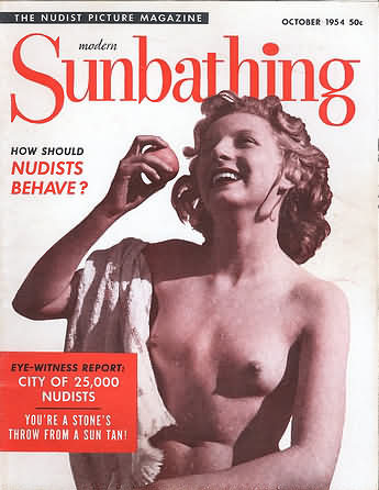 Modern Sunbathing October 1954 magazine back issue Modern Sunbathing magizine back copy Modern Sunbathing October 1954 Adult Magazine Back Issue Published Modern Sunbathing and Hygiene. How Should Nudists Behave?.