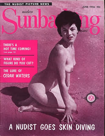 Modern Sunbathing June 1956 magazine back issue Modern Sunbathing magizine back copy Modern Sunbathing June 1956 Adult Magazine Back Issue Published Modern Sunbathing and Hygiene. There's A Hot Time Coming!.