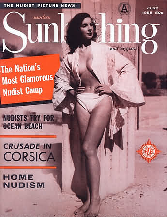 Modern Sunbathing June 1958 magazine back issue Modern Sunbathing magizine back copy Modern Sunbathing June 1958 Adult Magazine Back Issue Published Modern Sunbathing and Hygiene. The Nation's Most Glamorous Nudist Camp.