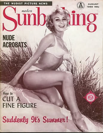 Modern Sunbathing August 1960 magazine back issue Modern Sunbathing magizine back copy Modern Sunbathing August 1960 Adult Magazine Back Issue Published Modern Sunbathing and Hygiene. Nude Acrobats.