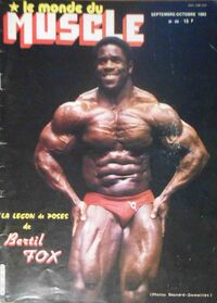 Bertil Fox magazine cover appearance Le Monde du Muscle # 44