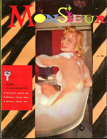 Monsieur June 1957 magazine back issue Monsieur magizine back copy 