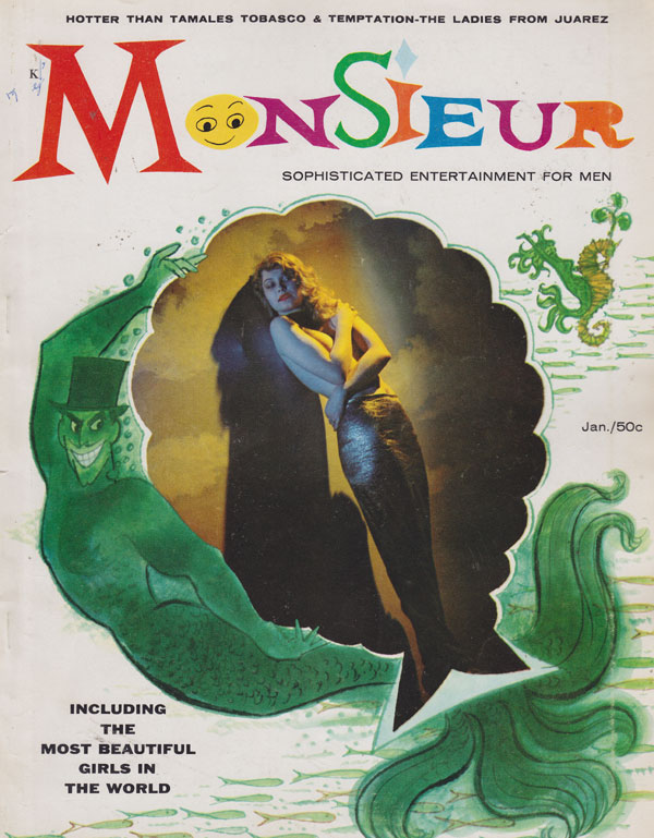 Monsieur January 1958 magazine back issue Monsieur magizine back copy monsieur magazine no 5 1958 erotic pictorials adult mag for men sexy 50s ladies all nude picture sto