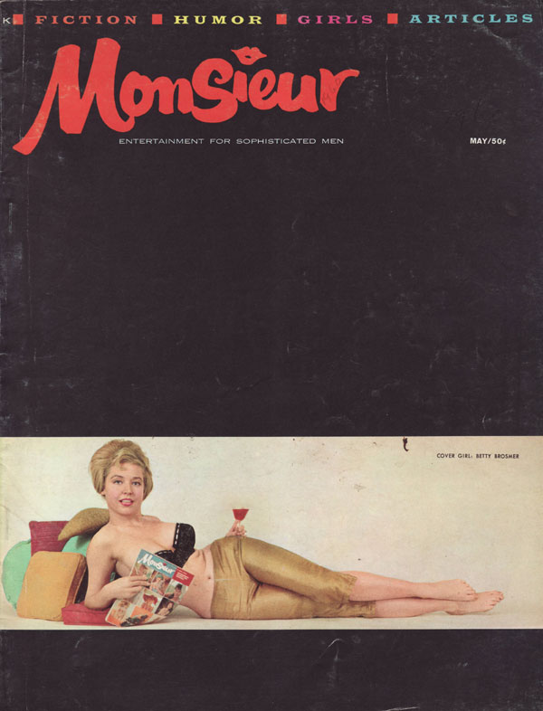 Monsieur May 1960 magazine back issue Monsieur magizine back copy the japanese girl the gangs of glasgow the dirty book racket the struggle to control world gambling 