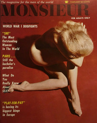 Monsieur February 1966 magazine back issue