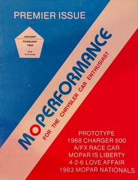 MoPerformance January/February 1984 Magazine Back Copies Magizines Mags