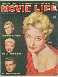 James Dean magazine cover appearance Movie Life January 1956