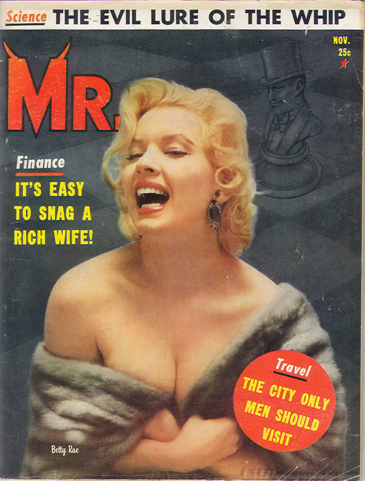 Mr. November 1958 magazine back issue Mr. magizine back copy 