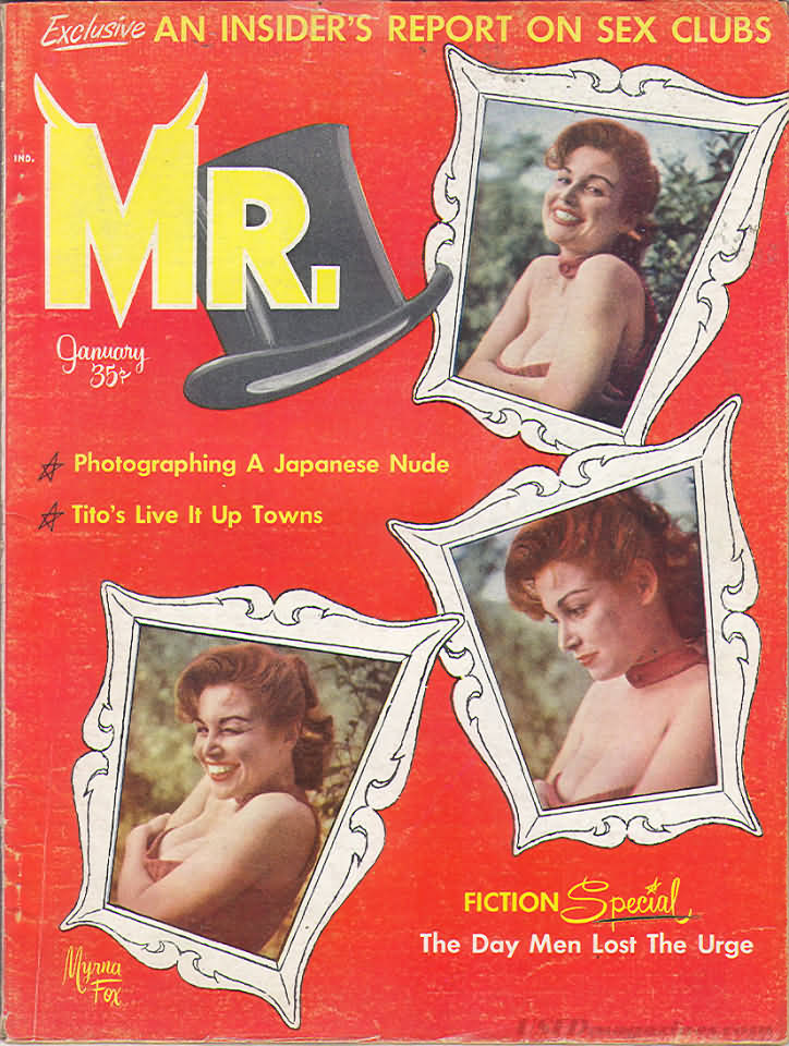 Mr. January 1959 magazine back issue Mr. magizine back copy 