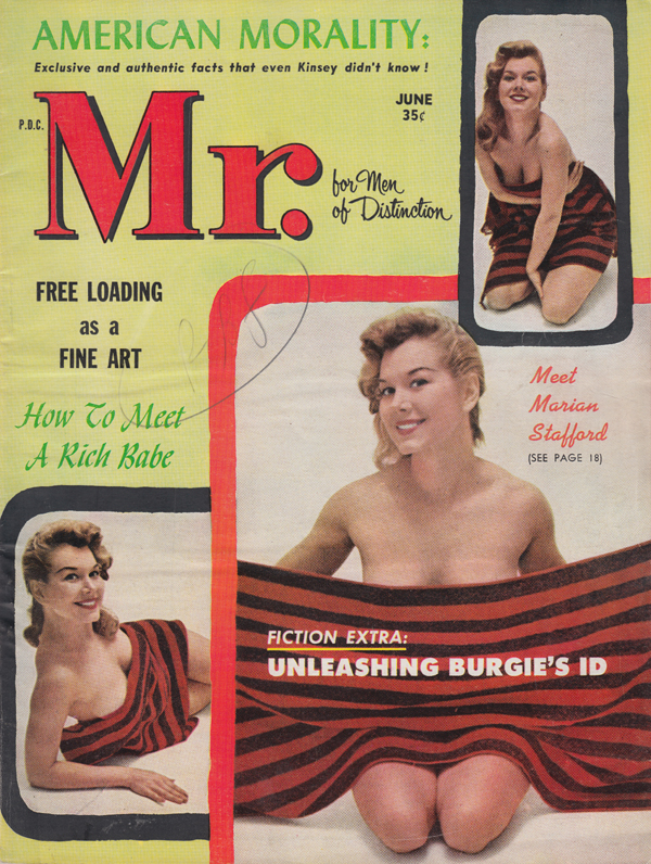 Mr June 1959 magazine back issue Mr. magizine back copy american moralirty mr back issue nudity free loading fine art how to met a rich babe meet marian sta