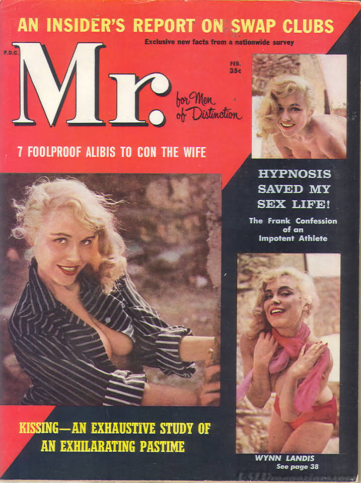 Mr. February 1960 magazine back issue Mr. magizine back copy 
