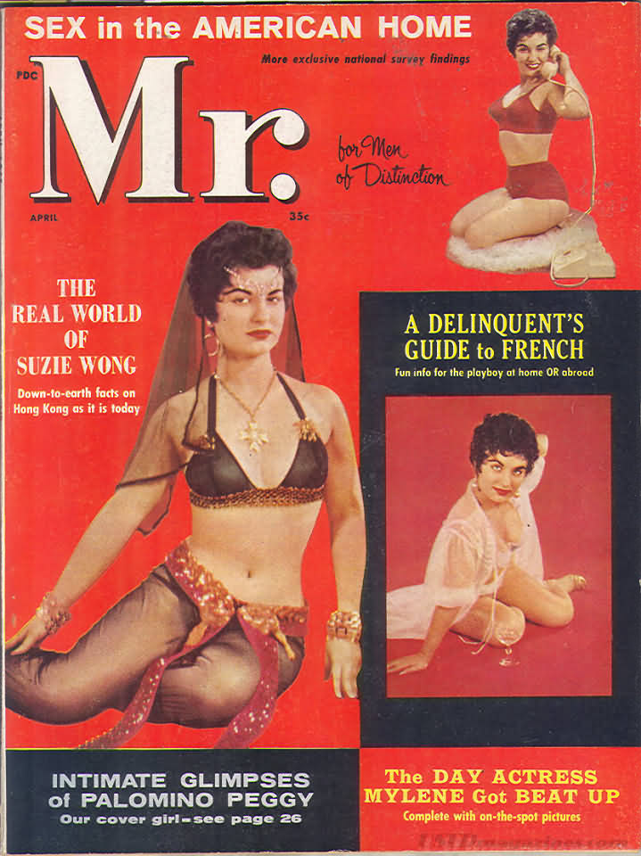 Mr. April 1961 magazine back issue Mr. magizine back copy 
