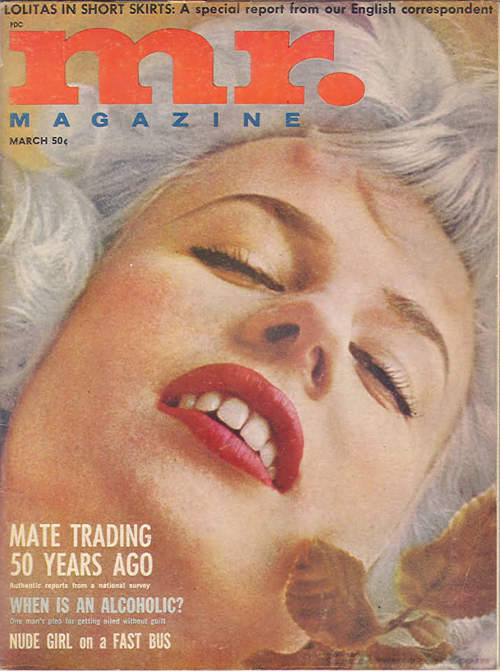 Mr. March 1963 magazine back issue Mr. magizine back copy 