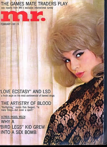 Mr. February 1967 magazine back issue Mr. magizine back copy 