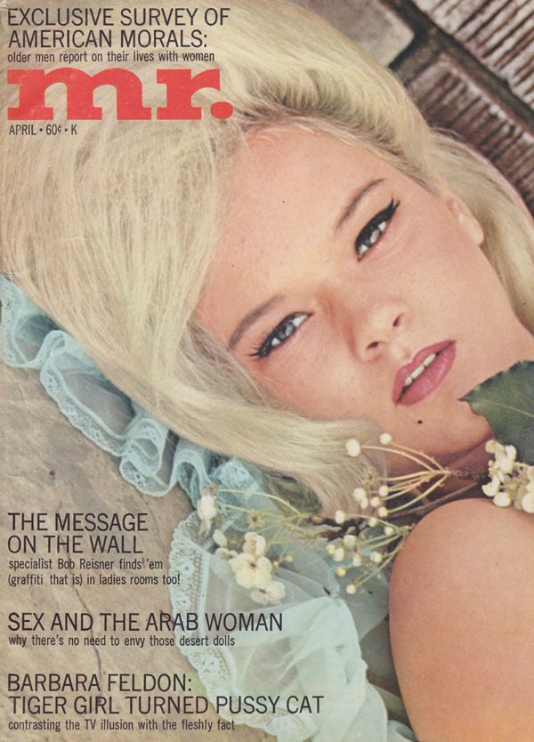 Mr. April 1967 magazine back issue Mr. magizine back copy 1967 back issues of mr. magazine hottest 60s pornstars pinup girls spread wide erotic all natural wo