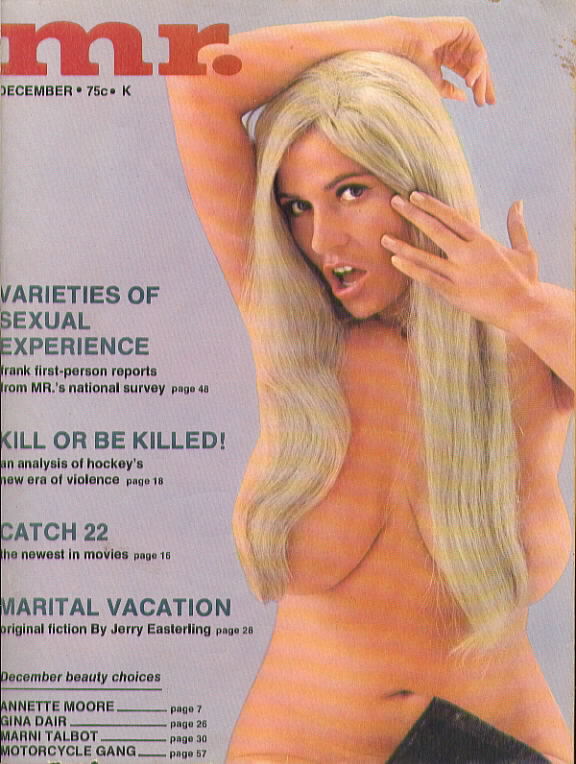 Mr. December 1970 magazine back issue Mr. magizine back copy 