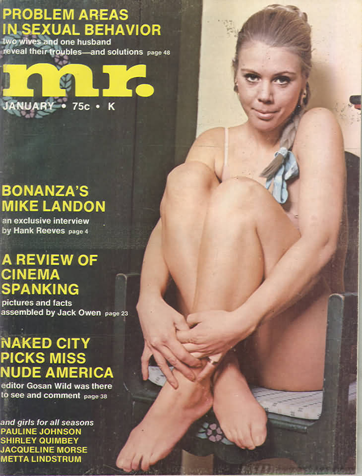 Mr. January 1971 magazine back issue Mr. magizine back copy 