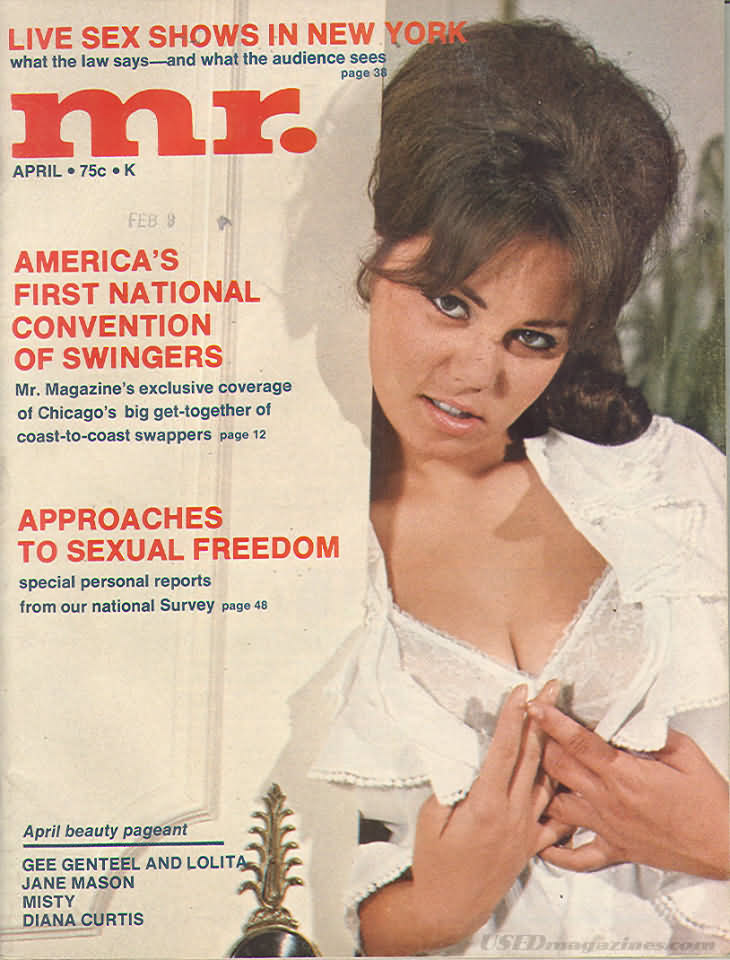 Mr. April 1971 magazine back issue Mr. magizine back copy 
