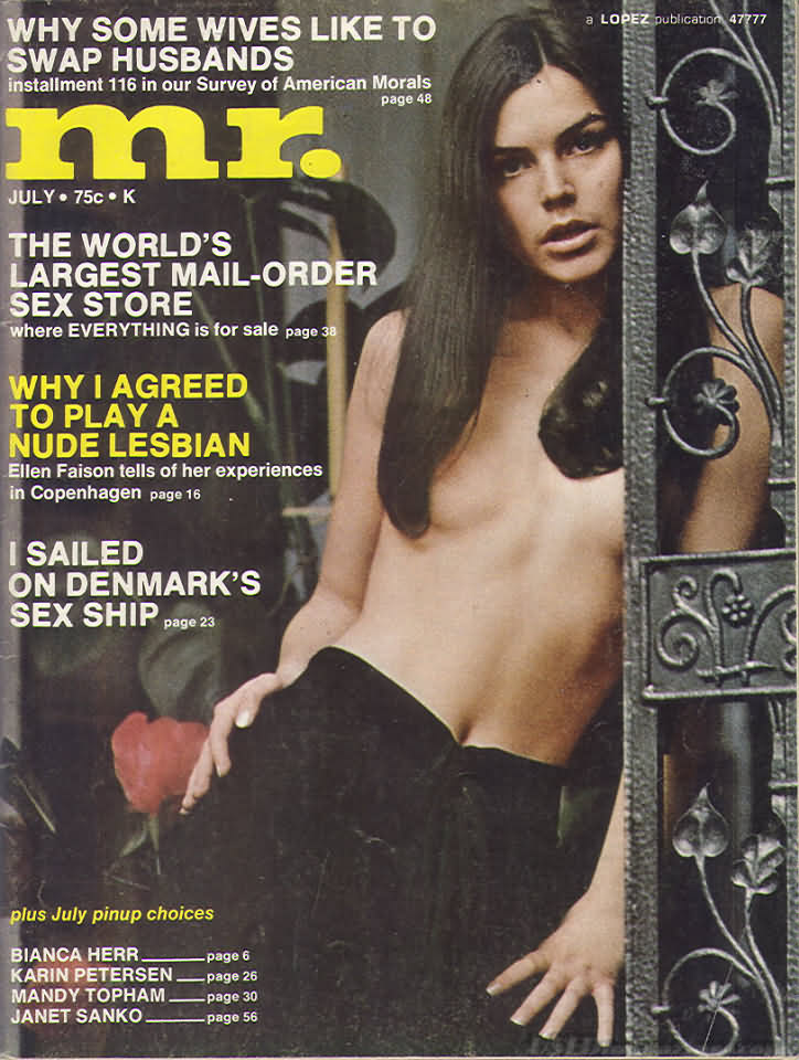 Mr. July 1971 magazine back issue Mr. magizine back copy 