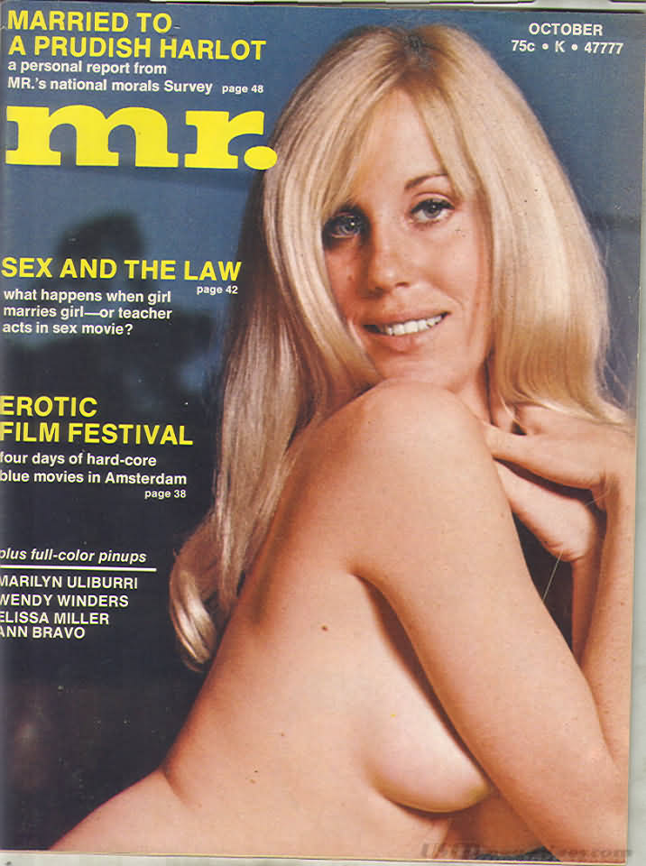 Mr. October 1971 magazine back issue Mr. magizine back copy 