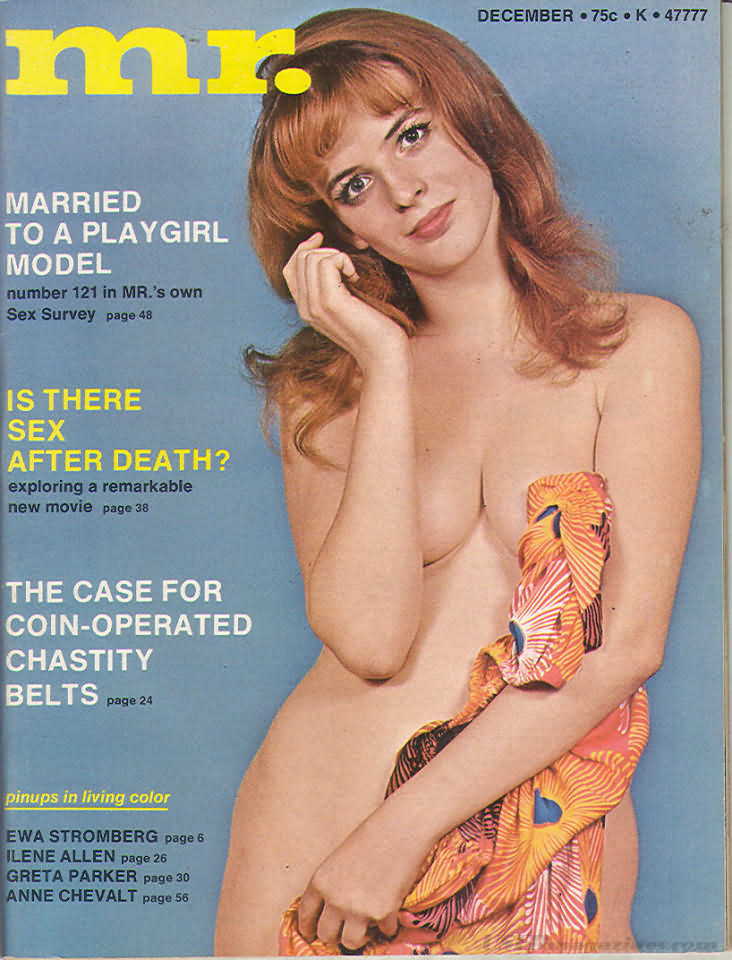 Mr. December 1971 magazine back issue Mr. magizine back copy 