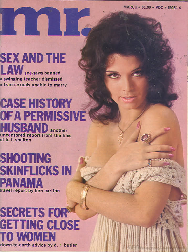Mr. March 1974 magazine back issue Mr. magizine back copy 