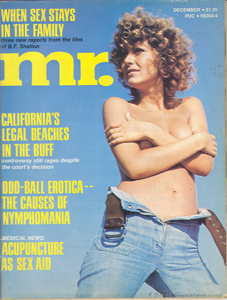 Mr. December 1974 magazine back issue Mr. magizine back copy 