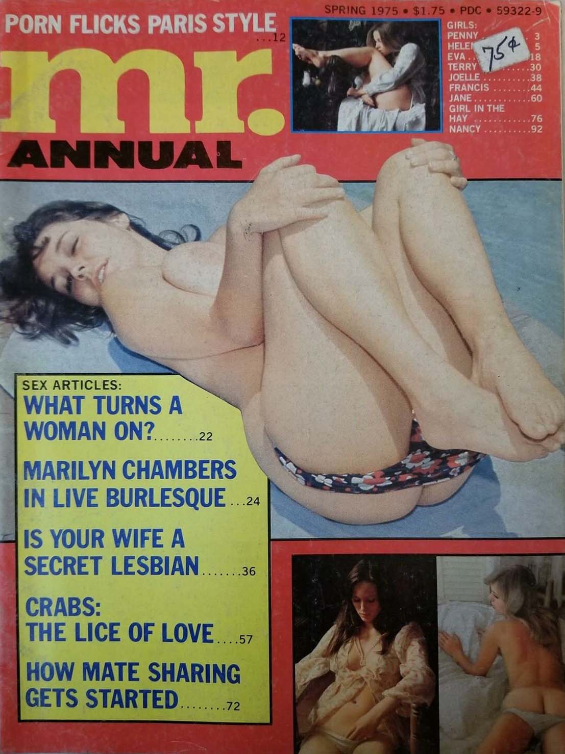 Mr. Spring 1975 magazine back issue Mr. magizine back copy 