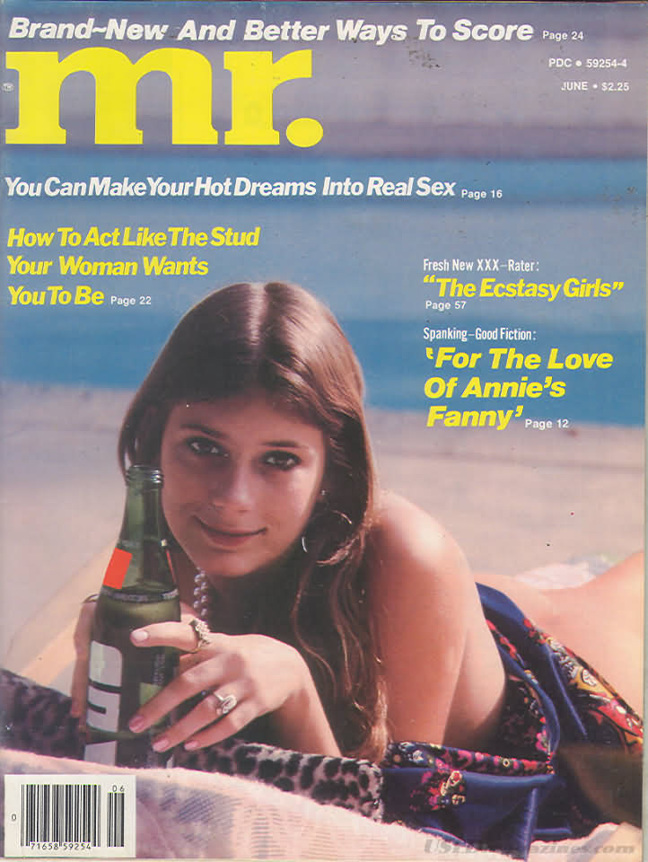 Mr. June 1980 magazine back issue Mr. magizine back copy 