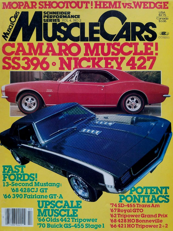 Muscle Cars Vol. 4 # 2 magazine back issue Muscle Cars magizine back copy 