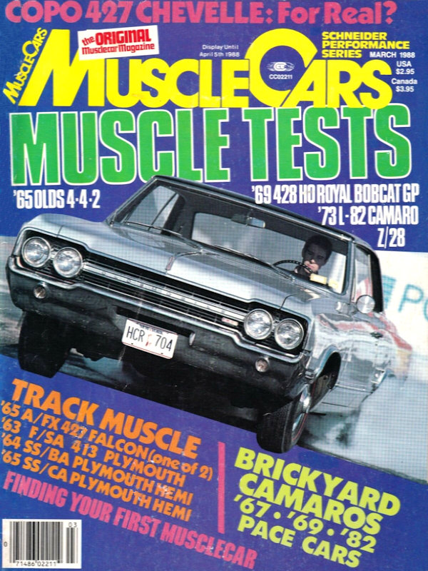 Muscle Cars Vol. 6 # 1 magazine back issue Muscle Cars magizine back copy 