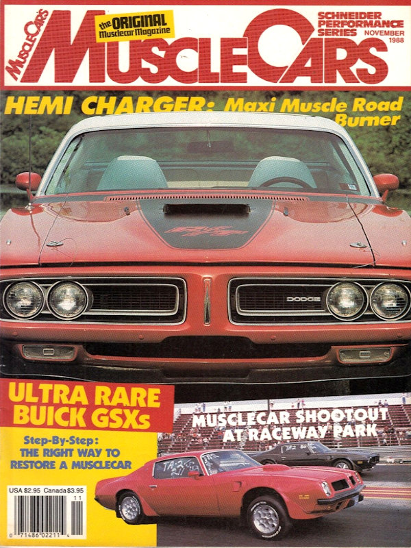 Muscle Cars Vol. 6 # 5 magazine back issue Muscle Cars magizine back copy 