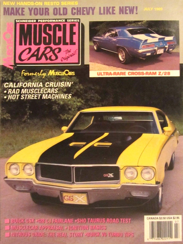 Muscle Cars Vol. 7 # 4 magazine back issue Muscle Cars magizine back copy 