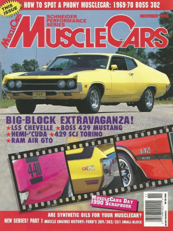 Muscle Cars Vol. 8 # 6 magazine back issue Muscle Cars magizine back copy 