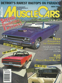 Muscle Cars Vol. 9 # 2 Magazine Back Copies Magizines Mags