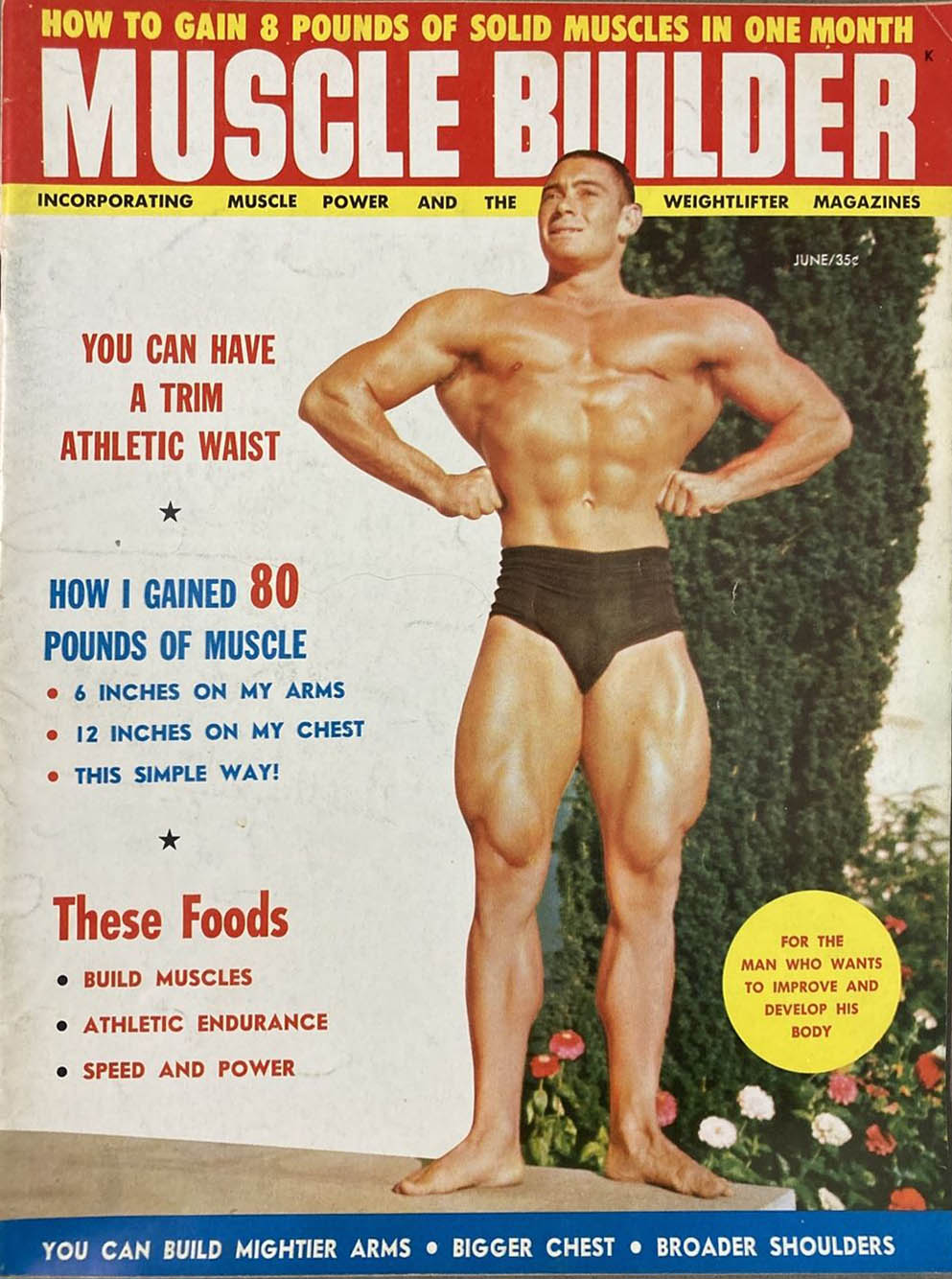 Muscle & Fitness June 1958, Muscle Builder