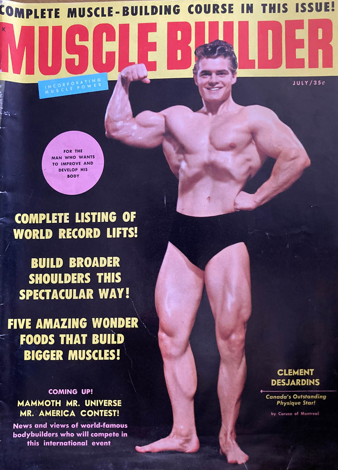 Muscle & Fitness July 1960, Muscle Builder