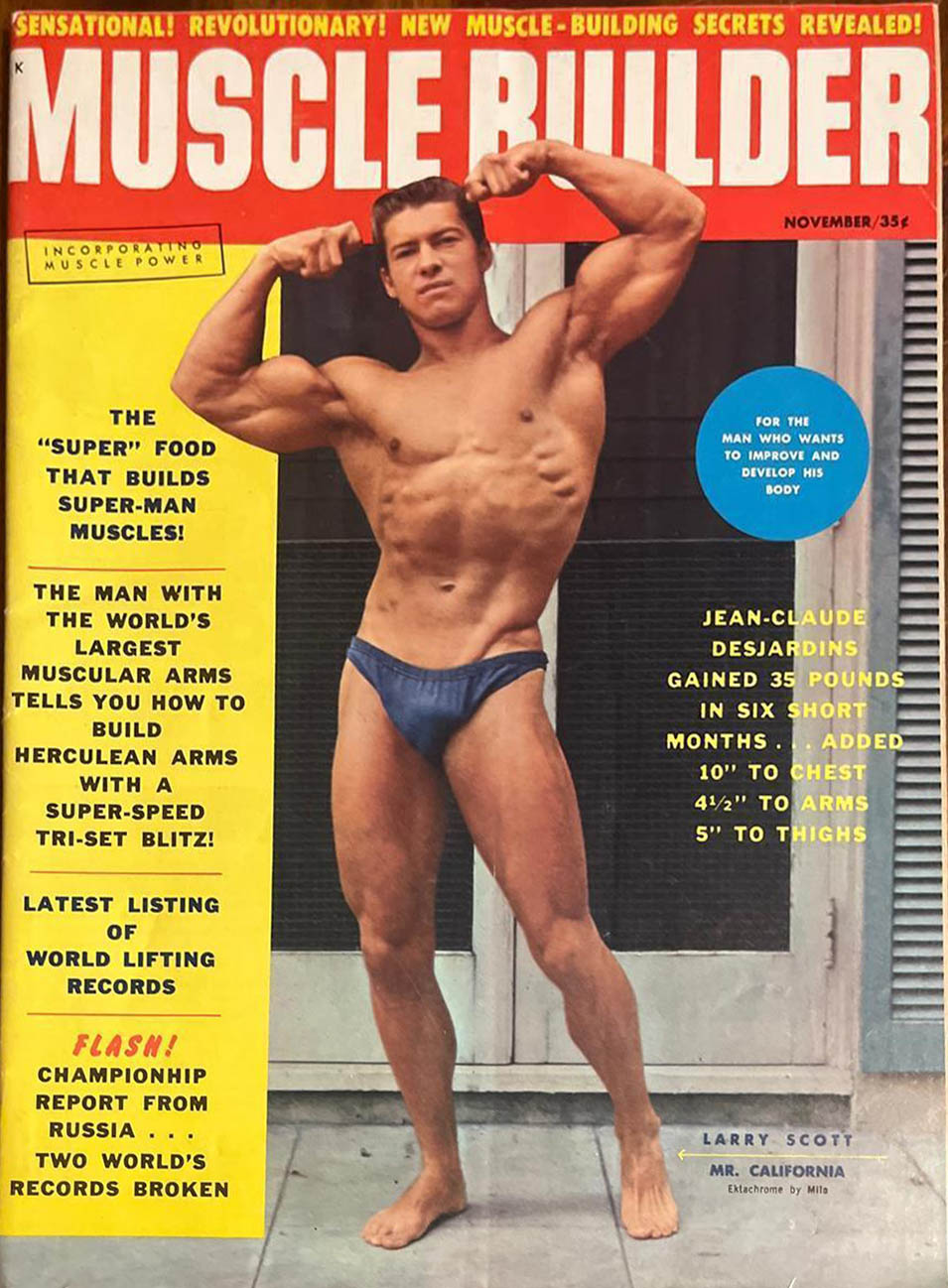 Muscle & Fitness November 1960, Muscle Builder